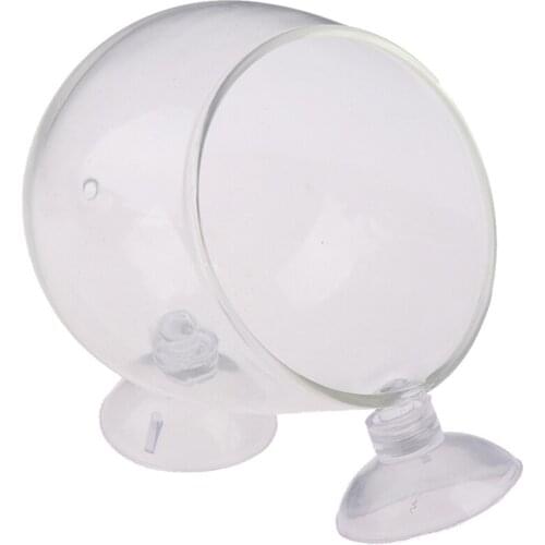 Fish Tank Crystal Glass Pot Aquarium Planter Aquaculture Cup Decoration Polka Water Potted Aquatic Planting Cylinder Cup