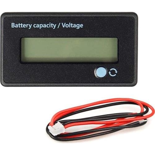 HLZS-Battery Meter Battery Capacity Voltage Monitor, DC 12/24/36/48/60/72/84V Battery Capacity Voltage Gauge Indicator