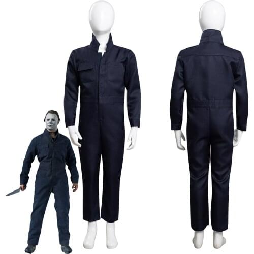 2021 Movie Halloween Kills - Michael Myers Cosplay Costume Outfits Kids Children Halloween Carnival Suit