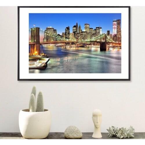 New York City Night Quote Canvas Art Print Poster Wall Pictures For Bed Room Decoration Home Decor Picture No Frame