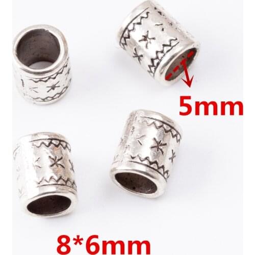 60 pcs/lot Fashion zinc alloy Metal Large Hole Beads charms DIY European Bracelet jewelry Fittings making 6888