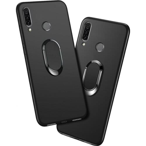Cover For Huawei P40 Lite E ART-L29N Y7P ART-L28 L29 Case Red Blue Black Classic Finger Ring 360 Degree Rotation Soft Silicon
