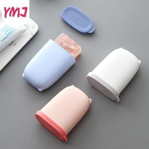 Bathroom Toilet Travel Portable Soap Box Drain Soap Box with Leak-proof Lid Seal Plate Non-slip Case Soap Case Home Organizer