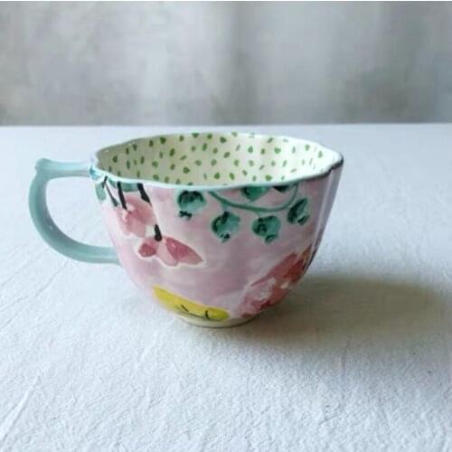 Напальчники для пубг Breakfast Cup Ceramic Hand-painted Pink Seasonal Flowers Coffee Water знаки зодиака термопрокладка