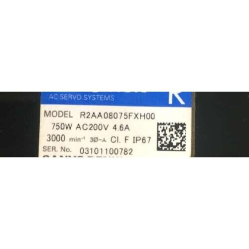 New and original servo motor R2AA08075FXH00