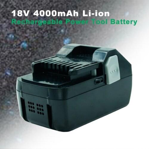 New 18V 4000mAh Li-ion Rechargeable Power Tool Battery for Hitachi BSL1830 BSL1840 DS18DSAL 330139 330557