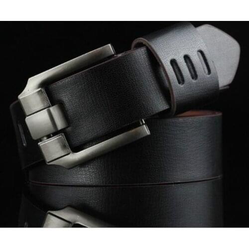 New Denim Mens Belt Antique Pin Buckle Belt