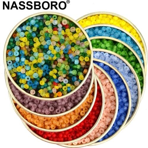 Approx.1000pcs 2MM Matte Transparent Czech Glass Beads For Jewelry Making Charms Kralen Seed Spacer Loose Beads DIY Accessories