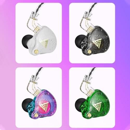 QKZ AK6-pro 3.5mm Wired Headphones with mic Stereo HiFi Earphone Bass Earbuds Music Running Sport Headsets Games Earphones