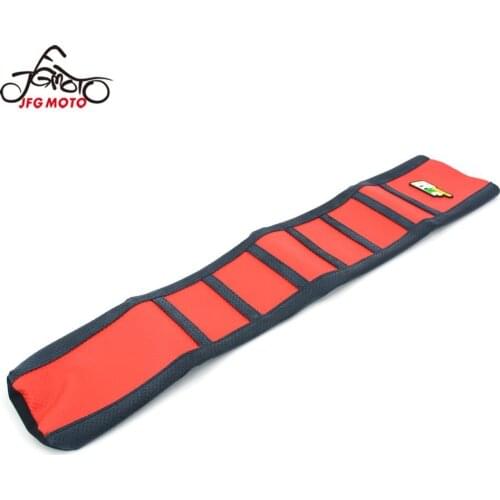 Motorcycle Ribs Ribbed Gripper Rubber Soft Seat Cover For HONDA CRF450R CRF 450R 450 R 2017 Enduro Off-road Bike Motorcross