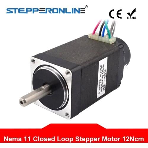 Nema 11 Closed Loop Stepper Motor 12Ncm Encoder 300CPR 0.67A 2-phase Hybrid Nema11 Step Motor
