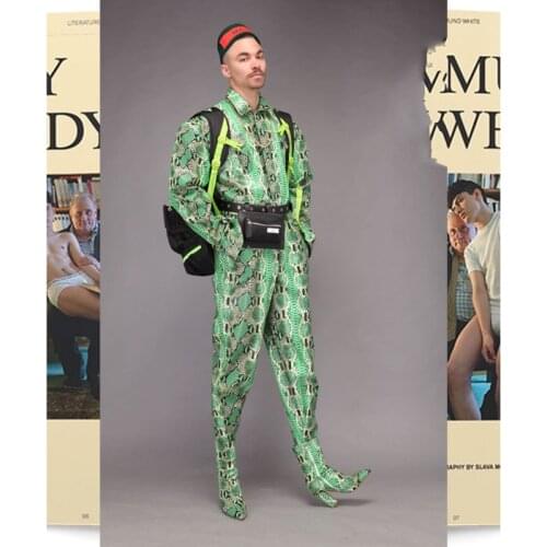 New Gogo Dance Outfit Adult Snake Bodysuit DS DJ Clubwear Stage Costume Catwalk Clothes Western Wear Drag Queen Costumes DL7602