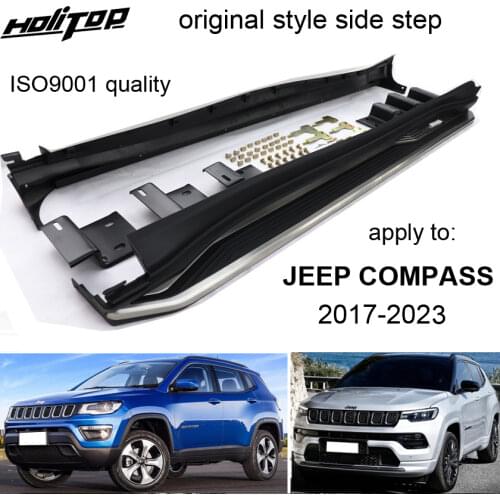 Side bar side step nerf bar running board for jeep Compass 2017-2020,aluminum alloy+ABS,Asian free shipping.Hot sale in china