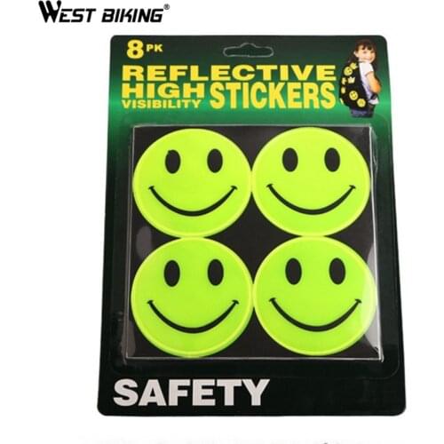 WEST BIKING Waterproof Night Cycling Safety Sticker Super Bright Tape Decal Fluorescent Reflective Visibility Sticker Bike Tools
