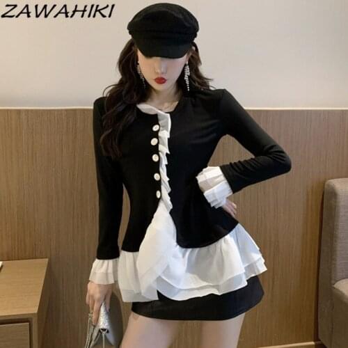 Женские черные куртки ZAWAHIKI China At AliExpress