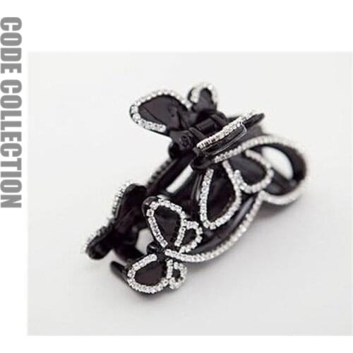 2021Butterfly crysta Hair Claw Clips For Women Simple Hairpins Barrette Rhinestone Hair Headdress Accessories
