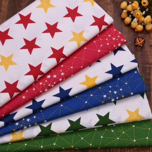 Starry sky Star Cotton Fabric DIY Sewing Patchwork Quilting Handmade Baby Home Decor Textile Bedding Blanket Sheets Tissus Tilda