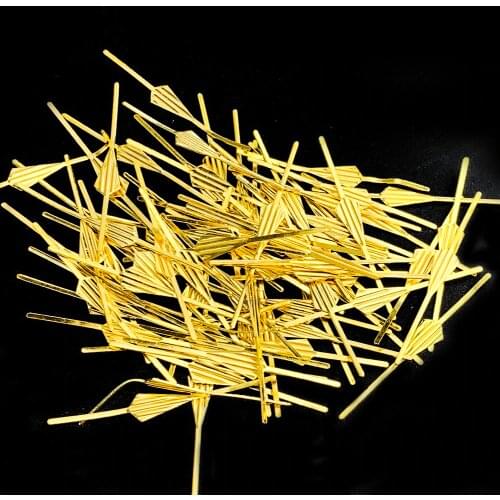 100PCS 46MM Arrow Connector Buckles Crystal Beads Connectors Pin for Curtain Hanging Connecting Lamp Part Accessories Chandelier