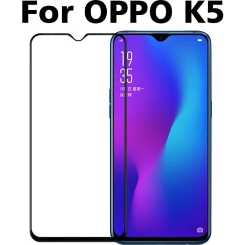 2PCS 3D Full Glue Tempered Glass For OPPO K5 Full Screen Cover Screen Protector Film For OPPO K5