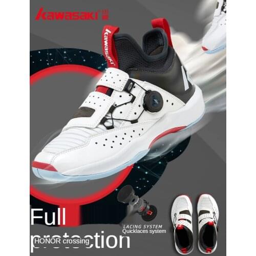 2021 Kawasaki Badminton Shoes For Men women Breathable High Elastic Non-slip Sports Sneakers EVA