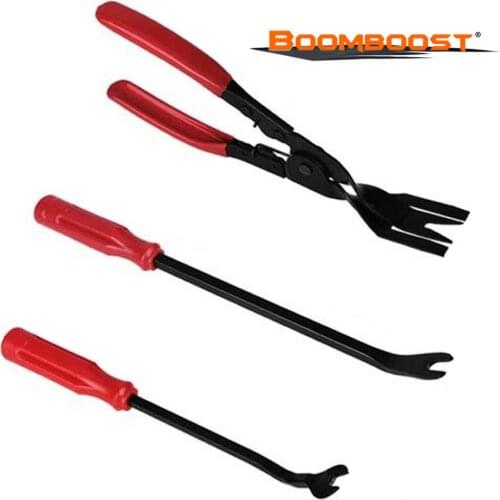 3 Pcs Panel Clip Tool Fastener Pliers Tool Buckle Removing Pliers Door Panel Nail Car Professional Conversion Tools