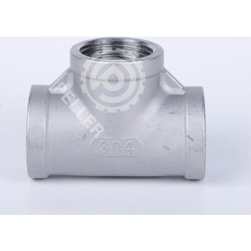 316 Stainless Steel Tee, Female NPT Thread, 1/4" 3/8" 1/2" 3/4" 1" 1-1/4" 1-1/2" 2"-Pipe Fittings