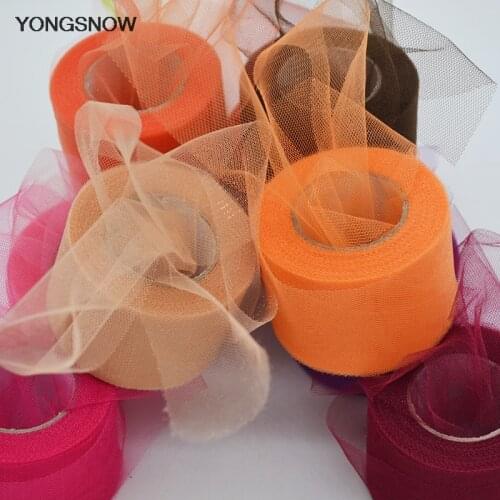 5cmx22m Shiny Tulle Roll Organza Rolls Spool Tutu DIY Craft Kids Girl Dress Baby Shower Birthday Wedding Party Decoration