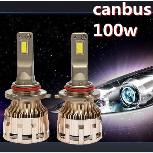 50 sets high quality 2 year warranty free DHL fedex 100w H4 LED HEADLIGHT H7 LED LIGHT H11 Fog light H1 H3 9006 9005 Led bulb