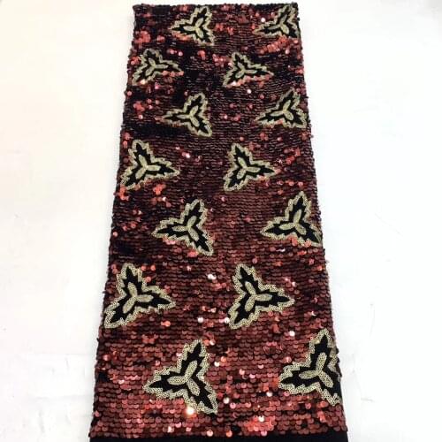 African Lace Fabric 2021 High Quality French Lace Sequins Embroidery Tulle Lace Fabric Clothes ZX3793