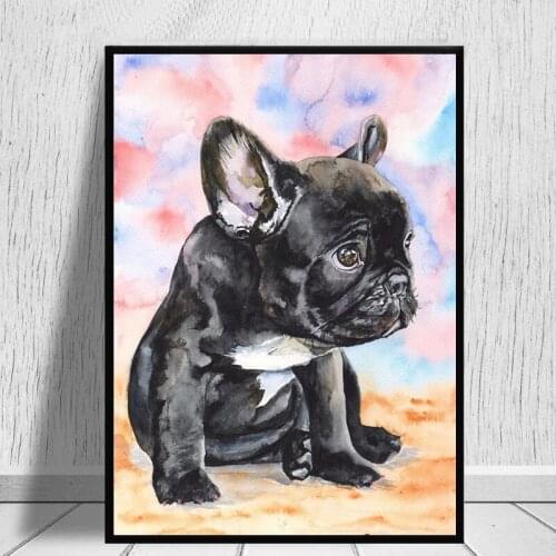 5D Diamond Painting French Bulldog Full Square/Round Rhinestone Embroidery Set Cartoon Pictures Cross Stitch Kit Decor For Home