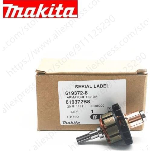Armature Motor For MAKITA BTD140SFE BTD140RFELXDT04CW 619372-8