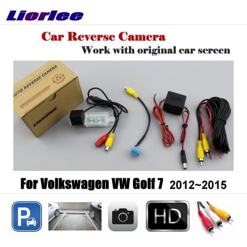 Car Reverse Rearview Camera For VW Golf 7 Golf7 2012~2015 Original Screen / HD CCD Backup Parking CAM