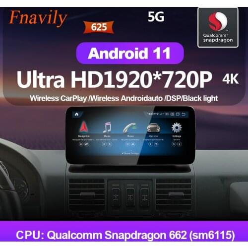 Fnavily Android 11 Car Radio For Mercedes Benz G Class EINE GLA CLA car dvd player audio Multimedia 12.3" 2007-2012