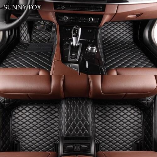 Car floor mats for Hyundai Santa Fe ix35 Tucson Elantra Sonata Verna Accent Solaris 5D car-styling carpet liners