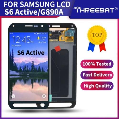 5.1'' Super AMOLED Display For Samsung Galaxy S6 Active G890 G890A LCD Touch Screen Digitizer Replacement Parts+Service pack