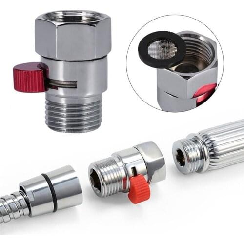 Shower Head Shunt Bathroom Three Way Tee Connector Valve For Toilet Bidet Shower Head Diverter Valve Accessories