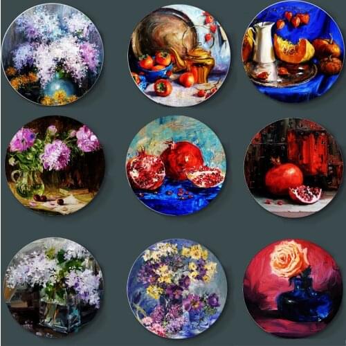 Art Historian Elena Gagarinas Art Wall Plate Elegant Decorative Plate High-End Art Plate Beautiful Background Plate