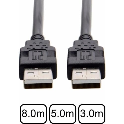 8m 5m 3m USB Type-A Male to USB 2.0 Male Data Cable for Hard Disk & Scanner & Printer