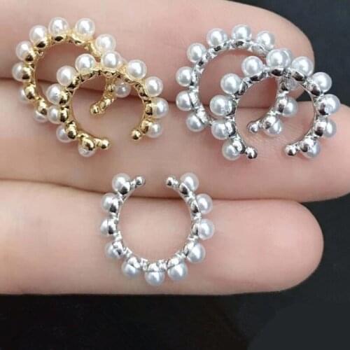 5pairs/lot Pearl Ear Cuff Women Party Earring Ear Cuff