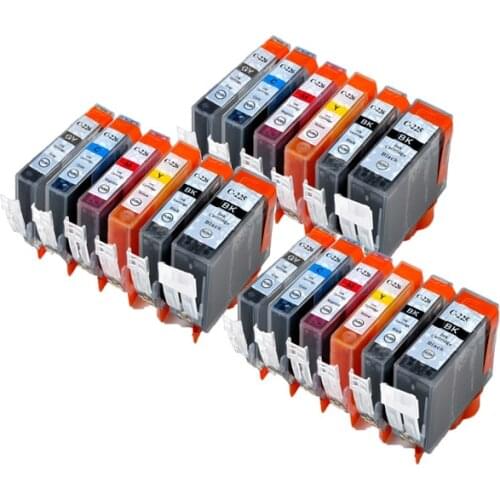 6 color PGI 225 CLI 226 BK C M Y GY compatible ink cartridge For canon PIXMA MG6110 MG6120 MG6220 MG8120 MG8120B MG8220 printer
