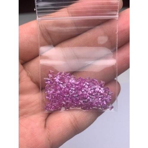 Pirmiana Small Size Princess Square 2-2.5mm Natural Purple Sapphire High Quality Loose Gemstones For Jewelry Making