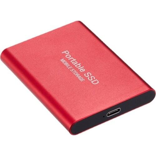 500GB Mobile Hard Disk Type-C USB3.1 Portable SSD Shockproof Aluminum Alloy Solid State Drive 540MB/s Transmission Speed Black