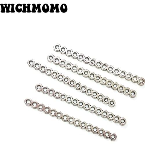 2019 Fashion 56mm 10pieces/bag Zinc Alloy Porous Connector Charms Linker for DIY Necklace Earring Jewelry Accessories