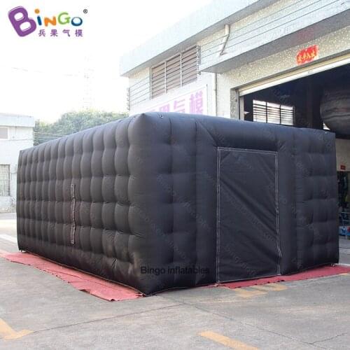 Customized 6X4X2.5m inflatable black tent / rectangular inflatable tent - toy tent