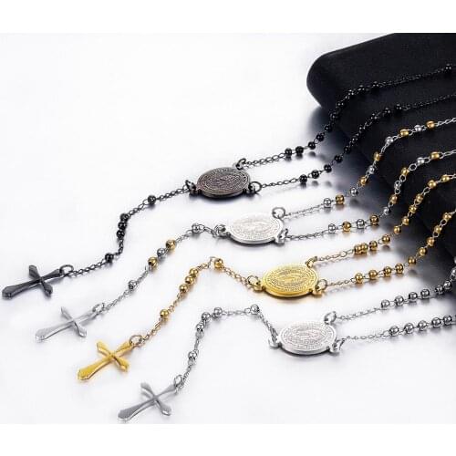 New Jesus Chain Stainless Steel Cross Chain Characteristic Style Men And Women Jewelry
