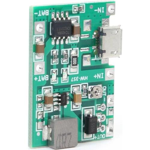 3.7V 9V 5V Adjustable Step-Up Boost Converter 18650 Battery Integrated Circuits Counterclockwise Rotating Boost Of Positioner