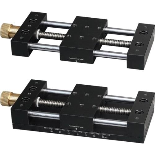 Manual Table Platform Fine‑Tune 1 & 2 Dimensional Sliding Stage Manual Linear Stage for Measuring Devices Equipment