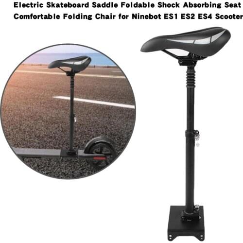 Electric Scooter Saddle Foldable Absorbing Shock Seat Comfortable Folding Chair For Ninebot ES1 ES2 ES4 Scooter Skateboard Car
