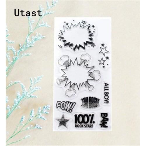 Rock Bam Clear Silicone Stamps /Transparent Rubber Stamp for DIY Scrapbooking /Photo Album Decorative Craft Making