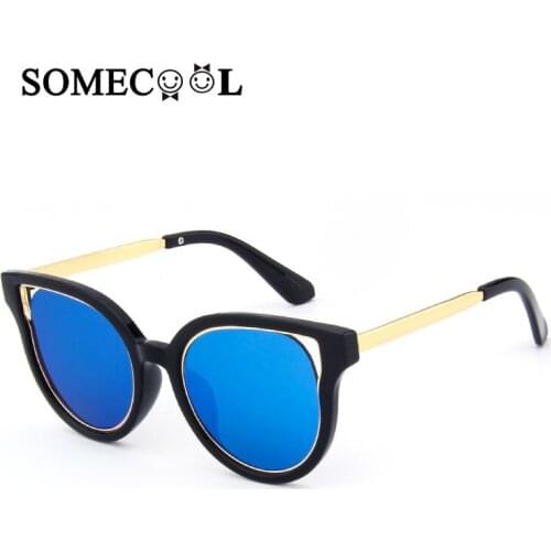 SomeCool Cat Eye Cute sunglasses Anti-reflective UV400 Kids glasses Baby Girls&Boys Lovely Children eyeglasses N233